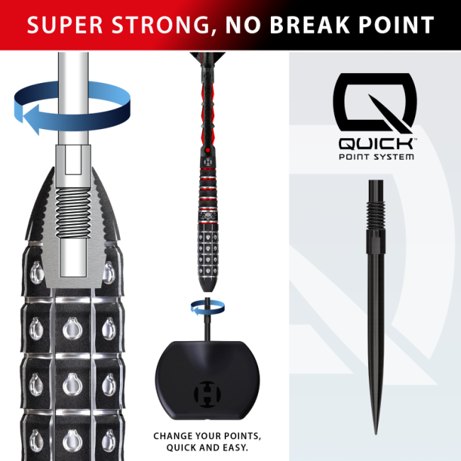 Harrows RYAN SEARLE Series 3 QUICK Point Steeldart-Set 32 Gramm